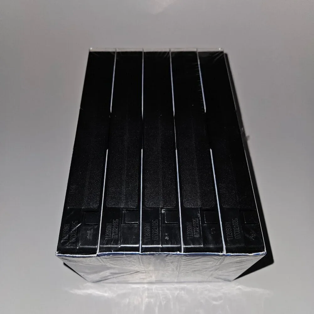 NOS Sony 5-Pack Blank VHS Tape Lot 6 Hours T-120 FACTORY SEALED